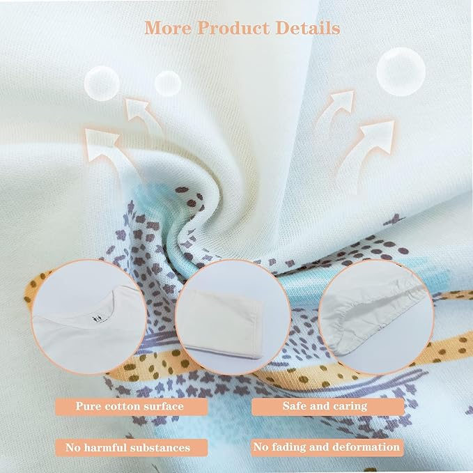 Baby Newborn Gown, 3 Packs Baby Sleeping Bag, Long Sleeve Sleep Sack, Cotton Cloths for Newborn Boys Girls 0-12 Months