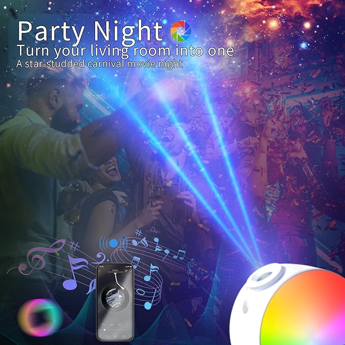 Galaxy Projector,Flevo Star Projector,Bedroom Night Light for Kids and Timer,Home Planetarium with Remote Control,13 Film Discs 4K HD,for Kids Bedroom Ceiling Home Living Room Decor Birthday Gifts