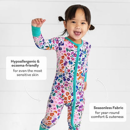 Little Sleepies Pajamas for Baby Boys & Girls, Viscose from Bamboo Baby Pajamas, Preemie & Newborn Sleepers, 2-Way Zipper PJs