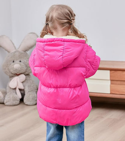TUONROAD 1-6T Baby Girl Boy Winter Fleece Coats Toddler Warm Puffer Jackets Kids Down Alternative Outerwear