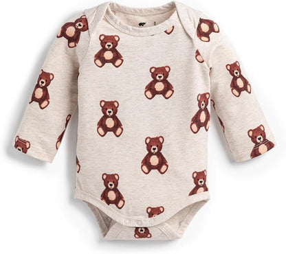 Monica + Andy Unisex-Baby Baby Organic Long Sleeve Jack + Jill Bodysuit