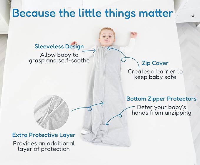TotAha Toddler Sleep Sack 2T-4T, Soft Wearable Blanket Baby Sleep Bag, Light 0.5 TOG or Medium-weight 1.0 TOG Sleeping Sacks
