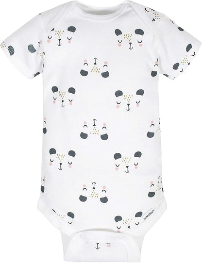 Gerber baby-girls 8-pack Short Sleeve Onesies Bodysuits