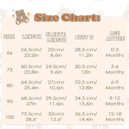 Newborn Baby Bear Fleece Romper One-Piece Footies Jumpsuit Pajama Infant Outfit for Baby Boys Girls