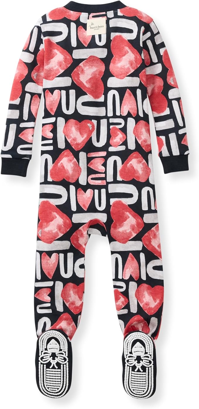Burt's Bees Baby baby-boys Sleeper Pjs, 100% Organic Cotton, One-piece Footie, Zip Up Jumpsuit, Snug Fit Pajamas