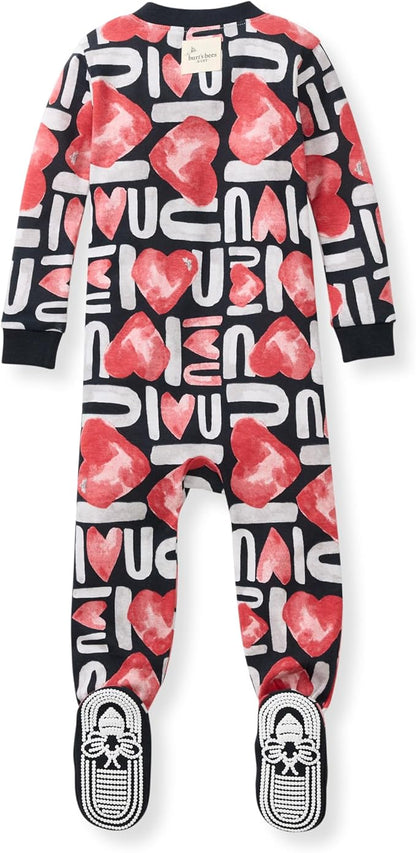Burt's Bees Baby baby-boys Sleeper Pjs, 100% Organic Cotton, One-piece Footie, Zip Up Jumpsuit, Snug Fit Pajamas