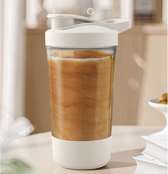 Smart Blending System, Quiet Leak Proof Portable Electric Mixer Cup for Protein Milk with Function, Suitable for On the Go Use