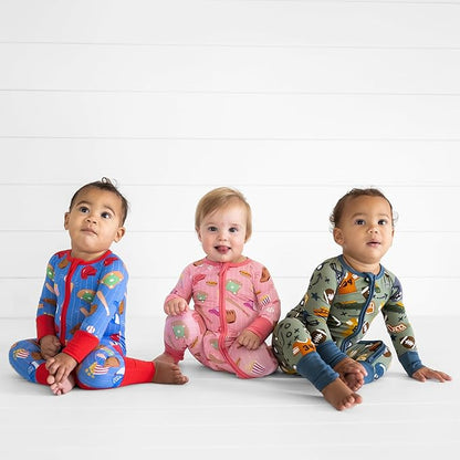 Little Sleepies Pajamas for Baby Boys & Girls, Viscose from Bamboo Baby Pajamas, Preemie & Newborn Sleepers, 2-Way Zipper PJs
