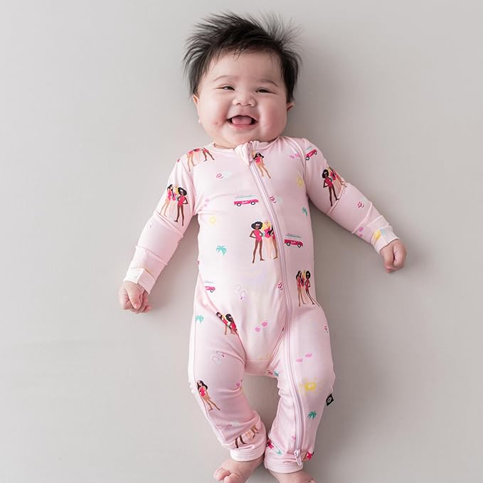 KYTE BABY Unisex Rayon Made From Bamboo Zippered Rompers 0-24 Months