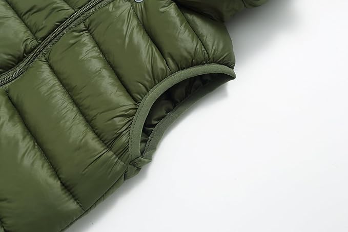 AIWUHE Baby Boys Girls Hooded Puffer Vest Winter Lightweight Sleeveless Bear ears Zipper Up Jacket