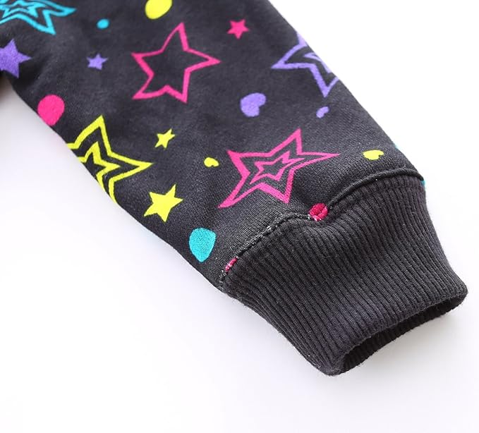 Mud Kingdom Boys Girls Full-Zip Hooded Sweatshirt Fur Lined Funny Pattern 6 Months-8 Years