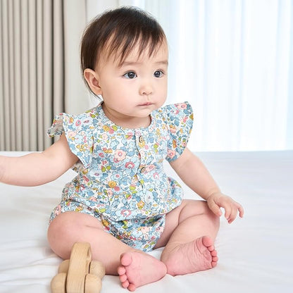 pureborn Baby Girls Boys Bodysuit Super Soft Cotton Romper 0-24 Months