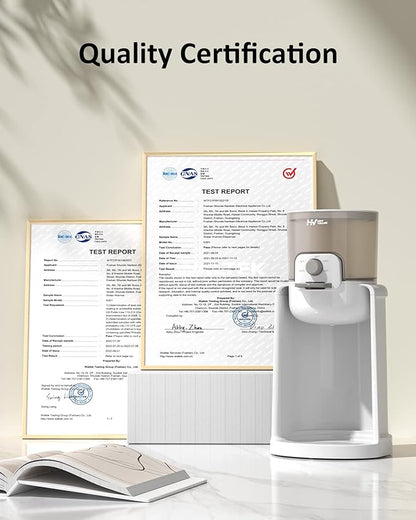 Water Warmer, HEYVALUE Baby Bottle Warmer, Formula Maker with Night Light, 4 Temperature Control & 72H Keep Warm, Detachable Tank, Instantly Dispenses Warm Water, Feed Baby More Easier and Healthier