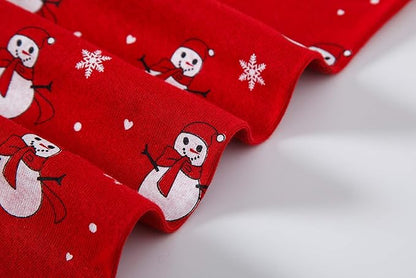 Babyroom Girls Matching Doll&Toddler 4 Piece Cotton Pajamas Toddler Christmas Sleepwear