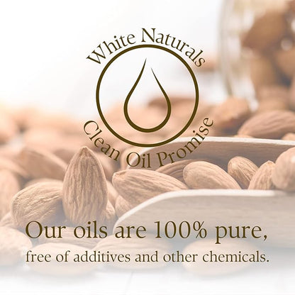 Sweet Almond Oil for Hair and Skin, 100% Pure and Natural Cold Pressed, Hexane Free, Skin Moisturizer, Nails, Massage, Carrier Oil