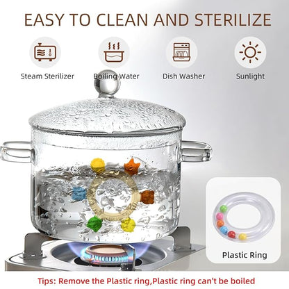 Baby Teething Toys Teething Rings Silicone Teethers for Babies 6-12 Months Baby Rattles & Plush Rings Sensory Toys for Soothing Sore Gums for Newborn Infant Essentials (Animals)