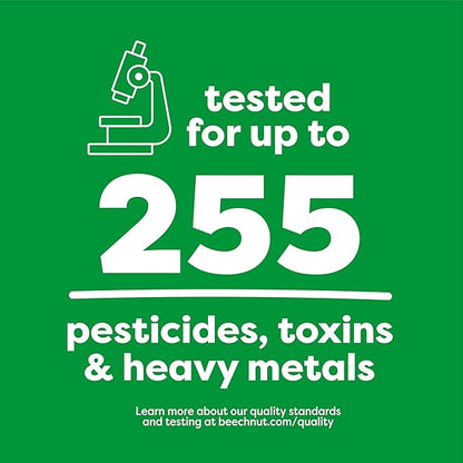 Beech-Nut Meat Baby Food Jars, Chicken & Chicken Broth Puree, 7g Protein, Stage 1 Baby Food for Babies 4 Months and Up, 2.5oz Glass Jars, 10ct