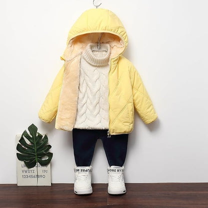 Baby Boys Girls Toddlers Winter Coats Puffer Jacket Hooded Down Snow Jacket Coat Outerwear