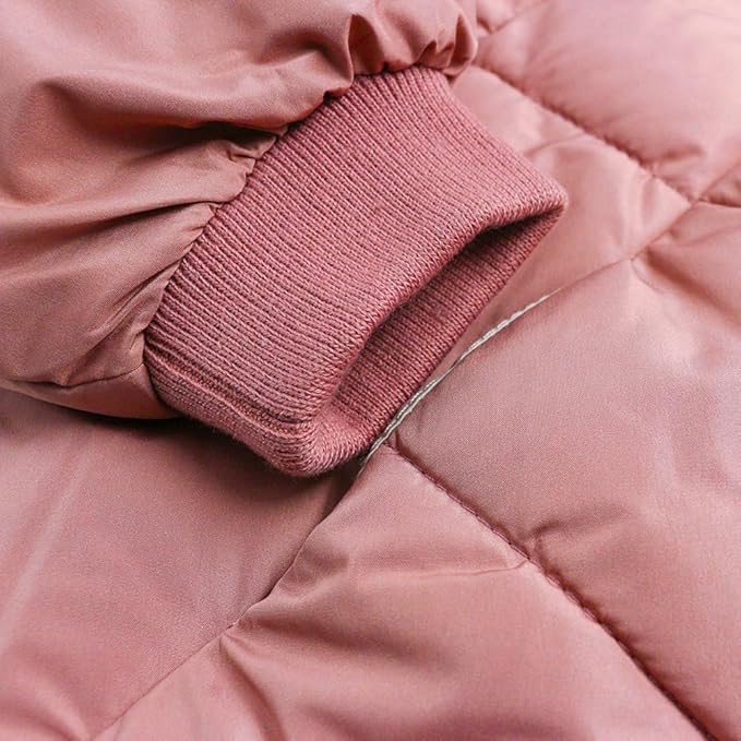 Curipeer Kids Winter Jacket Front Zip Warm Snow Wear Toddler Outer Clothing 2-8T