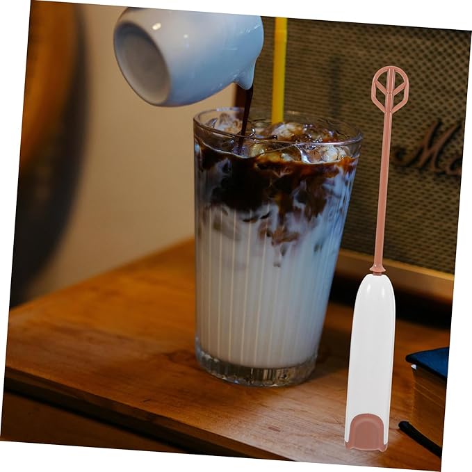 Handheld Electric Mixer for Milk Powder with Extended Handle Battery Operated Drink Mixer for Bottles and Cups Portable Automatic Stirrer for Juice and Formula Preparation Mixing