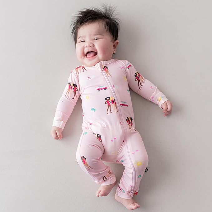 KYTE BABY Unisex Rayon Made From Bamboo Zippered Rompers 0-24 Months