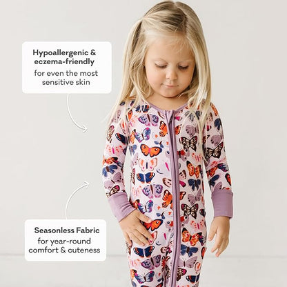 Little Sleepies Pajamas for Baby Boys & Girls, Viscose from Bamboo Baby Pajamas, Preemie & Newborn Sleepers, 2-Way Zipper PJs