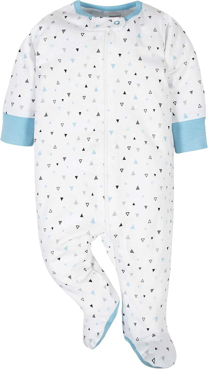 Onesies Brand baby-boys 4-pack Sleep 'N Play Footies