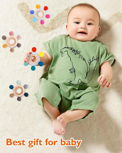 akolik Baby Teething Toys, Teething Relief Toy, BPA Free Baby Chew Toys Infant Toys Newborn Accessories, Teethers for Babies 0-3-6-9-12 Months Old Boys Girls