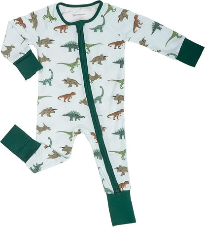 LollyBanks Baby Pajamas, 2-Way Zipper Infant Romper, 95% Viscose Made from Bamboo and 5% Spandex, Baby Sleepers