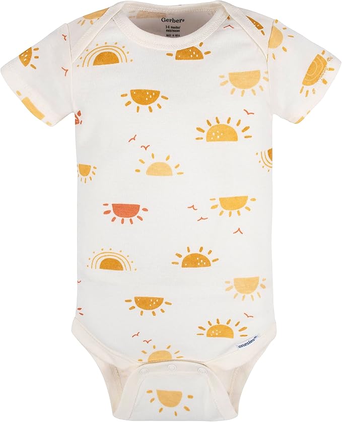 Gerber Unisex Baby 5-Pack Short-Sleeve Onesies