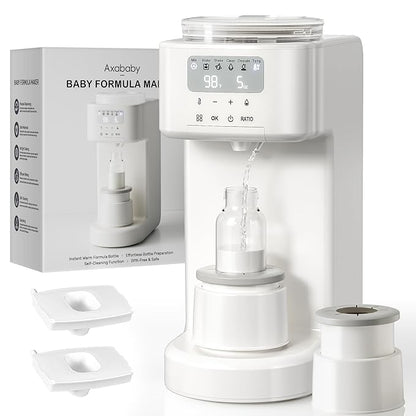 Advanced Baby Formula Dispenser with Automatic Mix & Clean, Fast Formula Maker with Accurate Sensors, Instant Warm Water, Moisture-Proof Design, Fits Most Bottles & Formula, Dishwasher-Safe