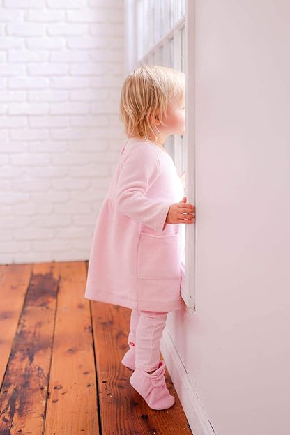 Zutano Unisex Fleece Baby Booties, Two Snap Closure, Newborn to 24 Months