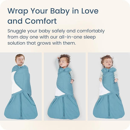 Newborns Swaddle Sleep Sack 0–3 Months, 1.0 TOG Baby Blanket for Newborns, Soft Sleeping Bag for Infants