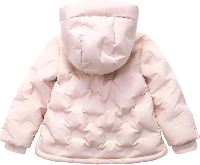 Rokka&Rolla Baby Toddler Girls' Water-Resistant Sherpa Fleece Lined Puffer Jacket Winter Coat