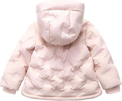 Rokka&Rolla Baby Toddler Girls' Water-Resistant Sherpa Fleece Lined Puffer Jacket Winter Coat