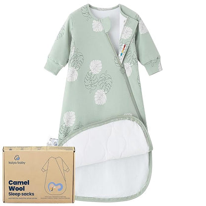 Unisex Sleeping Bag for Babies and Toddlers 1.0 Tog Sleep Sack 0-6 Months, Newborn Sleep Sack, Wearable Blanket Baby, One Piece Long Sleeves, Gifts for Baby