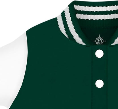 Creative Knitwear College Baby Varsity Jacket Lightweight - Team Logo, Multiple Colors, Unisex, (0 Months - 4T)