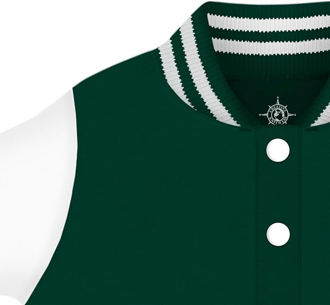 Creative Knitwear College Baby Varsity Jacket Lightweight - Team Logo, Multiple Colors, Unisex, (0 Months - 4T)