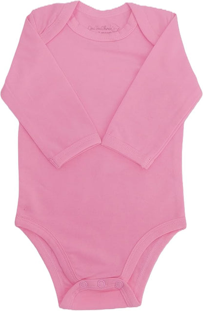 123 Bear Baby Cotton Spandex Long-Sleeve bodysuits unisex boy girl