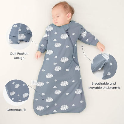 kaiya baby Unisex Sleeping Bag for Babies and Toddlers 2.5 Tog Sleep Sack, Long Sleeve Sleep Sack, Wearable Blanket Baby