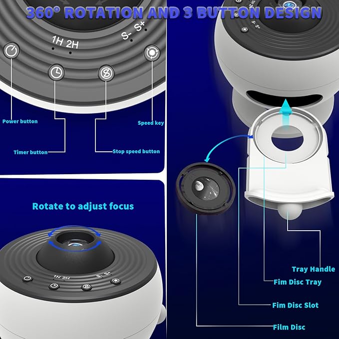 Galaxy Star Light Projector for Bedroom, XFWOJOO Upgrade 13 in 1 Planetarium Projector Ceiling Night Light Milky Way Lighting with Timer, LED Space Galaxy Lamp Room Decor for Adults Kids Gifts