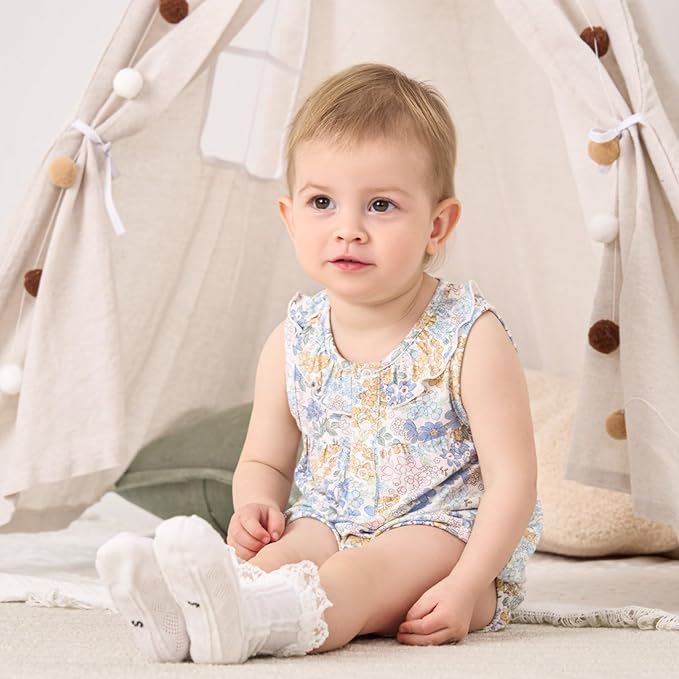 pureborn Baby Girls Boys Bodysuit Super Soft Cotton Romper 0-24 Months