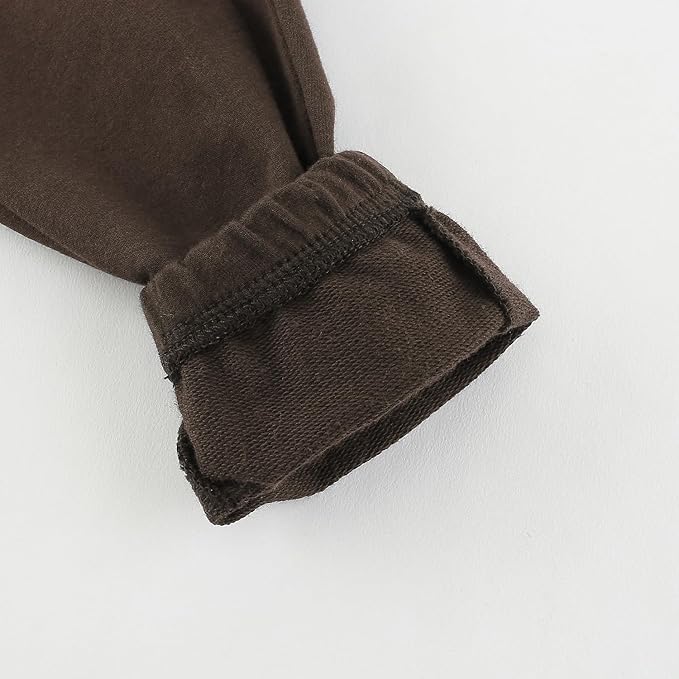 Fullfamous Baby and Toddler Boys 100% Cotton 2 Piece Long Sleeve Sweatshirt and Sweatpant Jogger Pants Set Newborn-4T