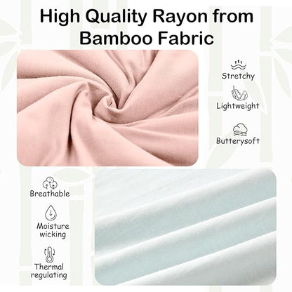 Supersoft Rayon Made from Bamboo Sleep Sack 6-12 Months 0.5 Tog Lightweight Toddler Sleep Sack Baby Wearable Blanket with 2-Way Zipper Summer Unisex Sleeping Bag for Babies - Pink