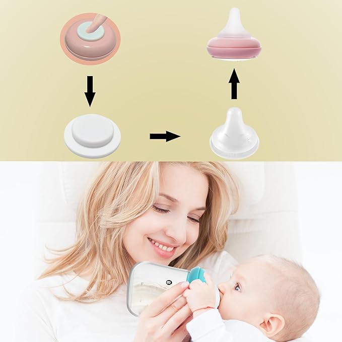 Glass Breast Milk Storage Bottles-Wide Neck Breastmilk Storage with Lids, Breast Milk Storage Containers for Fridge,BPA-Free (Red,6oz(pack of 4))