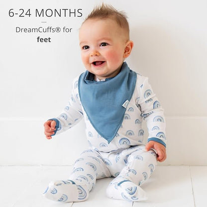 Dreamland Baby Bamboo Viscose Baby Pajamas (0-9 months). Ultra Soft Viscose Sleepers with 2-Way Zipper, Mitten & Foot Cuffs