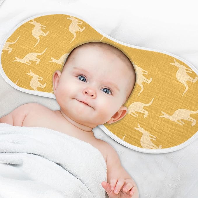 vvfelixl Kangaroo Australia Animals Burp Cloths for Baby Boy Girls Baby Washcloths Burp Rags 1 Pack