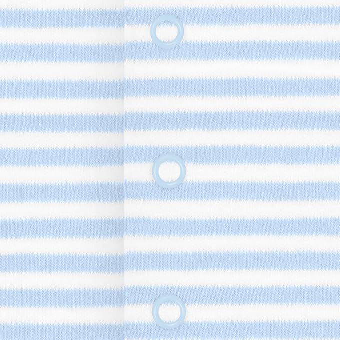 Creative Knitwear College Baby Striped Footed Romper - Team Logo, Multiple Colors, for Boys & Girls (0-9 Months)