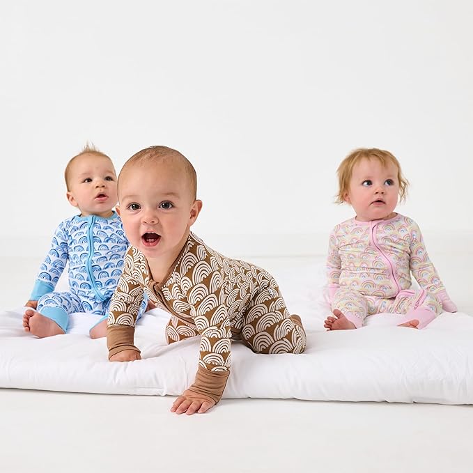 Little Sleepies Pajamas for Baby Boys & Girls, Viscose from Bamboo Baby Pajamas, Preemie & Newborn Sleepers, 2-Way Zipper PJs