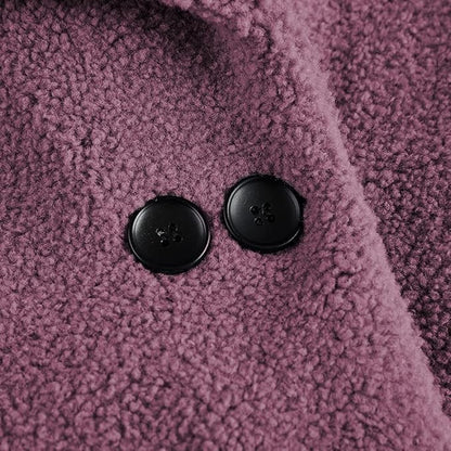 rrhss Baby Girls Faux Fur Teddy Long Coat Toddler Kids Winter Fleece Jacket Warm Outwear Clothes